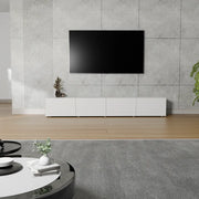 Mora Fernsehschrank | Hängend & Stehend | TV Lowboard 200 cm Matt Schwarz